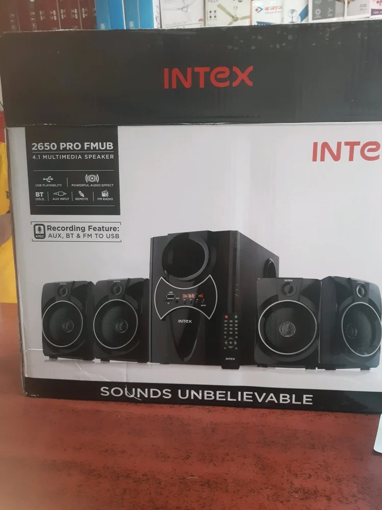 Intex 2650 PRO FMUB 4.1 Multimedia Speaker 