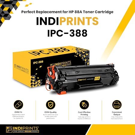 88A / CC388A Black Laser Toner Cartridge Compatible for HP LaserJet Printer M1136, P1007, P1106, P1108, P1008, M1213nf MFP, M126nw MFP, M1218nfs, M128fw MFP, M128fn , MFP, M226DW, M226DN